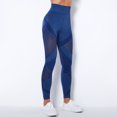 thumbnail image 2 of Pantalones de yoga deportivos de secado rápido, huecos, de punto sin costuras, con cintura alta y caderas ajustadas, 2 of 6