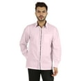 thumbnail image 1 of Bestman Solid Formal Shirt For Mens Button Down Shirt Front Patch Pocket Office Wear, 1 of 7