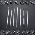 thumbnail image 2 of DEELLEEO Non-Slip Stainless Steel Pimple Popper Acne Blackhead Removal Needle Tool Silver, 2 of 11