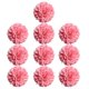 thumbnail image 2 of 10 cabezas de flores de crisantemo artificiales para diadema de boda, ramo de bricolaje rosado, 2 of 9