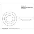 thumbnail image 2 of Westbrass D0133-40 Wax Toilet Bowl Ring Gasket with Flange, fits 3" and 4" Waste Lines, 2 of 3