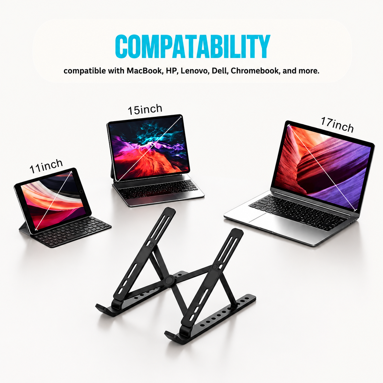 VerdeVida Portable Laptop Stand, Aluminum, Foldable photo 7