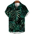 thumbnail image 4 of Xysaqa Gym Tops Tshirts Shirts for Men Hawaiian Shirt for Men Casual Short Sleeve Button Up Shirt Men Floral Summer Tropical Beach Shirts for Men Big & Tall Party Tops S-5Xl Men Shirts Casual Summer S, 4 of 4