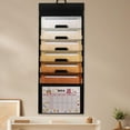 thumbnail image 1 of Organizador de archivos de pared colgante con 6 bolsillos que se expanden para el aula de eficiencia naranja, 1 of 8