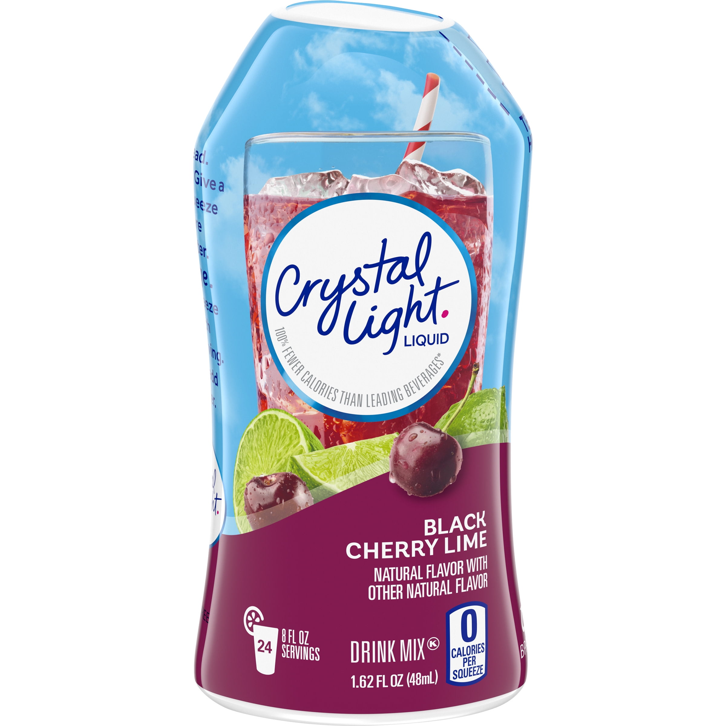 Crystal Light Liquid Black Cherry Lime Naturally Flavored Drink Mix 1 Crystal Light Liquid Black Cherry Lime Naturally Flavored Drink Mix 1
