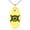 Gold, variant on Tioneer Stainless Steel Aztec Universe Rune Engraved Small Oval Charm Pendant Necklace