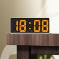 thumbnail image 2 of Reloj Kaireo en liquidación, reloj LED sencillo con carcasa blanca y naranja, despertador digital LED de escritorio, despertador electrónico con retroiluminación para el hogar, reloj para el hogar, 1, 2 of 8
