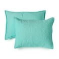 thumbnail image 5 of Martha Stewart Everyday 3 Piece Quilt Set - King, Solid Aqua, 5 of 8