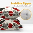 thumbnail image 3 of Valentines Day Pillow Covers 18x18 Inch Black and Red Heart Outdoor Decorative Throw Pillow Covers Set of 2 Valentine''s Day Pillowcases Farmhouse Cushion Covers for Couch Sofa Decor, 3 of 6