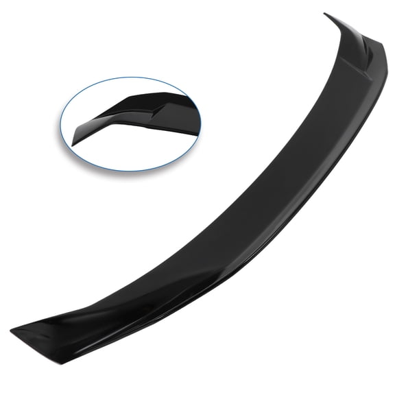 ECCPP Rear Trunk Spoiler Wing ABS fit for 2016-2021 for Honda Civic Spoiler Wing Glossy Black Rear Trunk Lip Spoiler