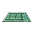 thumbnail image 2 of Ahgly Company Machine Washable Indoor Square Persian Turquoise Blue Traditional Area Rugs, 7' Square, 2 of 4