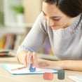 thumbnail image 6 of Uxcell Pencil Erasers, 12 Pcs Rubber Round Colorful Gradient Mini Cute Erasers, Blue, 6 of 6