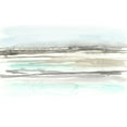 thumbnail image 2 of Goldberger, Jennifer 14x10 White Modern Wood Framed Museum Art Print Titled - Neutral Mint Horizon I, 2 of 4