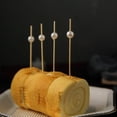 Efavormart 100 Pack 4.75" Natural Bamboo Skewers Cocktail Picks with ...