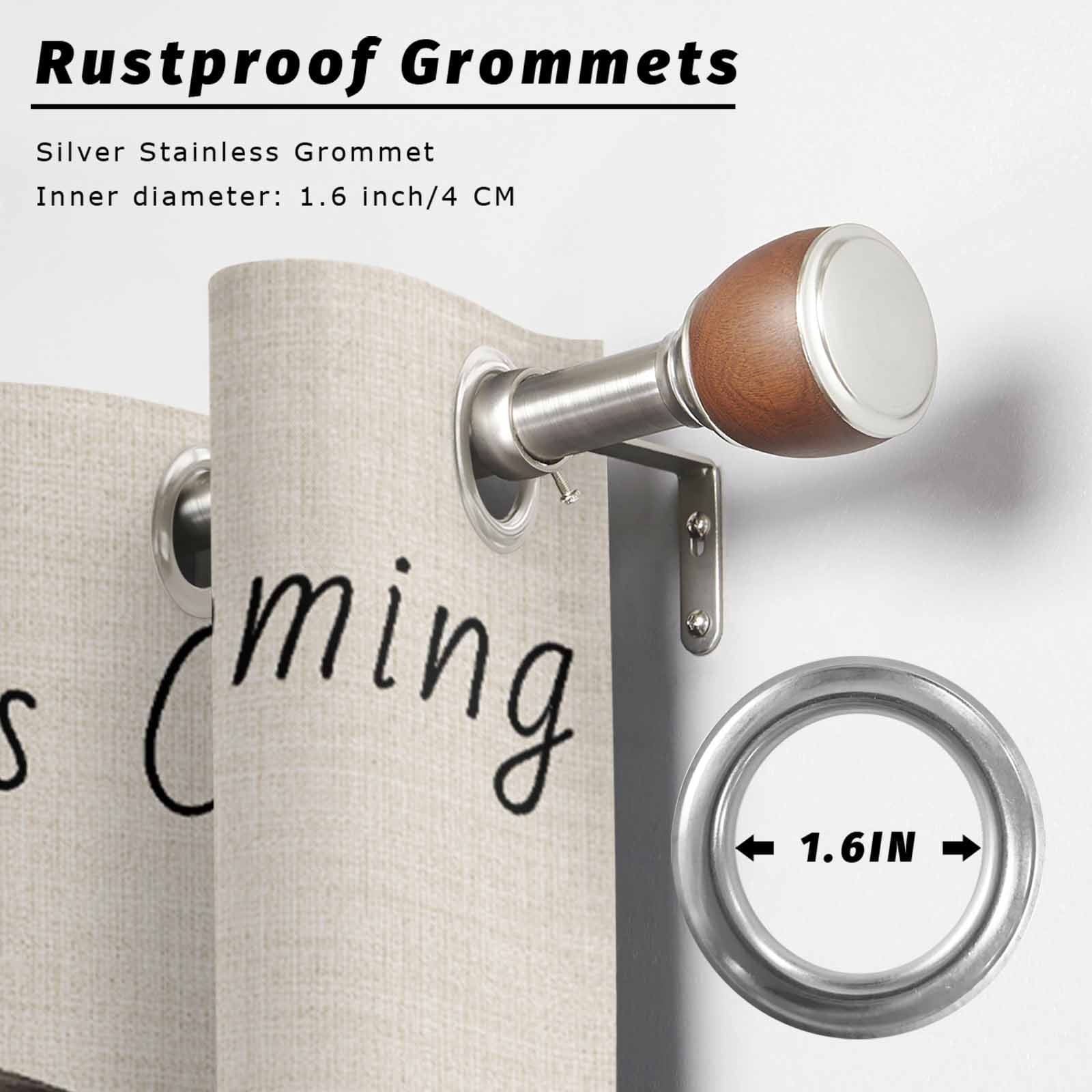 Outdoor Curtains for Patio Waterproof, Happy Groundhog Day Windproof Pravicy Outside Porch Blackout Curtain, Spring Party Pastoral Carrot Sun Blocking Grommets Curtains for Cabana Gazebo 54"x108"