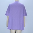 thumbnail image 5 of Mgmyaa Women's Short Sleeve Cardigan Solid Half Sleeve Casual Loose Shirt Tops Soft Outwear, 5 of 6
