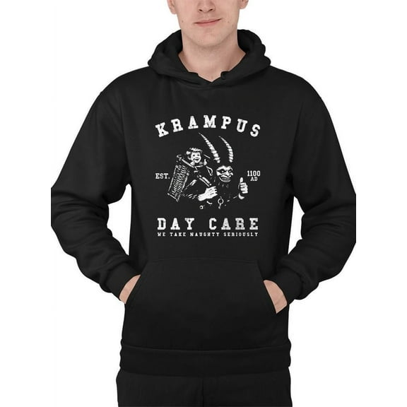 Krampus Day Care Horror Holiday Men's Hoodie