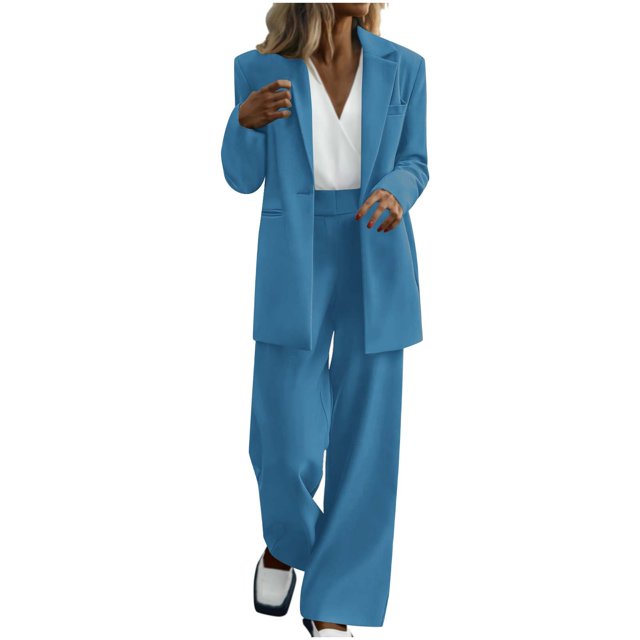 Puntoco Conjunto de traje de manga larga informal corto y holgado para mujer Puntoco Puntoco-5563
