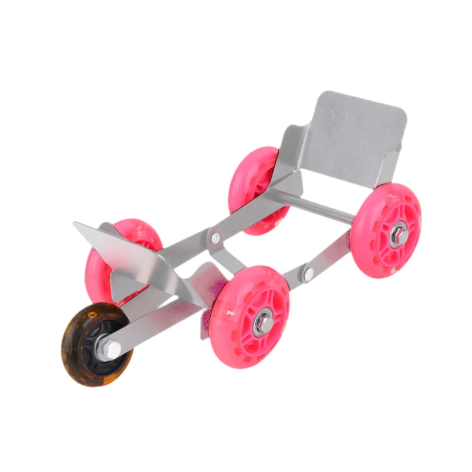 Wzmzjy Generic Motorcycle Wheel Dolly Roller Tire Dolly Cart Roadside Assistance Garage Silver