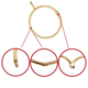 thumbnail image 4 of 60 anillos de cortina dorados que se pueden abrir y cerrar, de metal, resistentes al óxido, con pasadores de gancho (1,5 pulgadas), 4 of 5