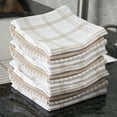 thumbnail image 5 of T-fal Coordinating Flat Waffle Weave Dish Cloth, Twelve Pack, Sand, 5 of 6