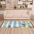 thumbnail image 2 of Yayeee Hallway Runner Rug 2'x6' Non Slip Machine Washable with Rubber Backing, Retro Lemon Leaves, 2 of 8