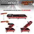 thumbnail image 4 of Enredadera plegable Rolling Seat M-AUTO de 40 pulgadas con 6 ruedas giratorias, 4 of 9