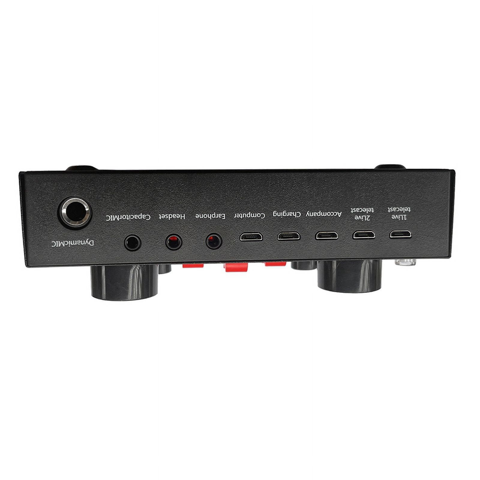 V8S Microphone USB Rechargeable External Mixer Karaoke 3.5Mm Interface Sound Card Por12L3677