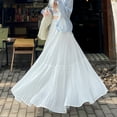 thumbnail image 3 of Women's Korea Sunray Pleat Skirt Elegant Purple Maxi Length Skirt 2025 Spring Summer Female Stretch Waist Maxi Length Skirt, 3 of 10