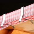 thumbnail image 4 of Coghlan's Picnic Combo Pack, Red and White Checkered 54” x 72” Vinyl Tablecloth & 6 Stainless Steel Tablecloth Clamps, 4 of 7