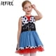 thumbnail image 2 of Disfraz de vaquera occidental para niñas, trajes de Cosplay de Halloween, sin mangas, estampado de vaca, vestido con flecos, disfraz de fiesta temática, 2 of 5