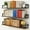 Rustic Brown, variant on Floating Shelves for Wall 36 Inches Long 8 Inch Deep, Large Wall Book Shelves for Bedroom, Rustic Wood Hanging Bookshelf for Living Room Office Kitchen Closet Organizers and Storage - Set of 3