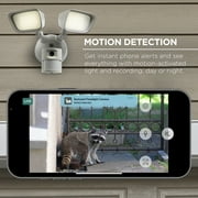 Merkury Floodlight Camera, Smart Wi-Fi, 1800 Lumens, Motion Alerts, (1-Pack)
