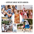 thumbnail image 6 of Honeii Hippie Flower print basktball shirt for men and women, Unisex basketball jersey for Theme party-X-Large, 6 of 6
