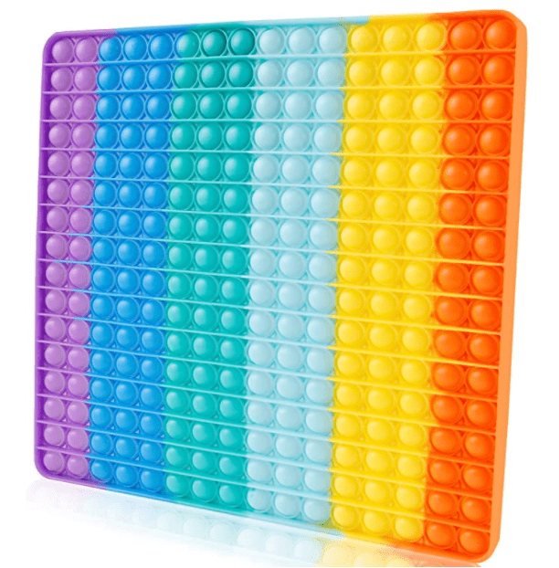 30cm Jumbo 256 Bubble Poppet Push Pop Fidget Toy Big Rainbow Sensory Fidget Toys 