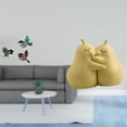 thumbnail image 2 of Arte de pared de pájaro de madera y soporte de libros de pera abrazable, sujetalibros de cerámica, artesanía fina, adorno de estantería para jardín, s, 2 of 8
