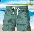 thumbnail image 2 of Pantalones cortos con estampado 3D para hombre, ropa de playa con gráfico de boceto, forro de malla con cordón, elástico, primavera y verano Fivean unisex, 2 of 2