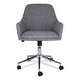 thumbnail image 2 of Workspace by Alera Mid-Century Task Chair, Supports Up to 275 lb, 18.9 to 22.24 Seat Height, Gray, 2 of 5