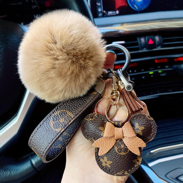 Porte-clés de Voiture Porte-Clés Accessoires Luxe Cuir Créatif