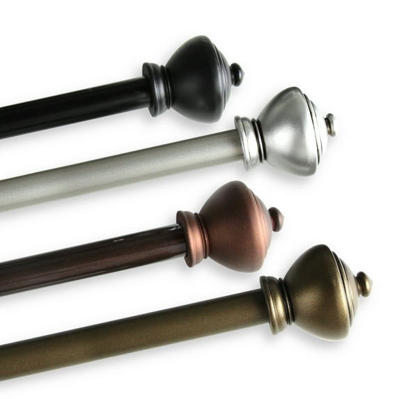 5/8" Adjustable 28 - 48" Logan Curtain Rod - Satin Nickel