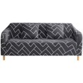 thumbnail image 1 of Housse de Canapé Extensible Imprimée - 1 Pce Housse de Canapé Élastique en Polyester Spandex - Housse de Canapé Universelle Protecteur de Meubles, Canapé d'Amour, Gris, 1 of 8