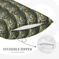 thumbnail image 3 of Yiaed Largemouth Bass Fish Print Brushed Microfiber Envelope Pillowcases, Standard,Envelope Closure Pillow Cases（No pillow core）-16"x24", 3 of 6