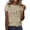 Khaki, variant on Cute Womens Tops Fashion Short Sleeve Print Soft Tees for Girls,Navy,XL