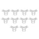 thumbnail image 2 of 10 piezas de clips para codos de entrenamiento de plantas, clips para tomates, entrenador de tallos de plantas blanco, 2 of 9