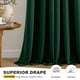 thumbnail image 5 of Cortinas opacas MIULEE Hunter Green de 40 x 84 cm, 2 paneles, 5 of 8