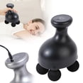 thumbnail image 2 of 4 Heads Handheld Massage Gun for Deep Tissue, Durable Electric Body Massager, Percussion Muscle Massager for Easing Shoulder and Back Tension, with Reverse Thrust Function, 1Pc(Black,3.9x1.3x6.3"), 2 of 9