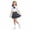Green, variant on HAOTAGS Girls Outfit Sets, Back-to-School Ruffled Short-Sleeve Top Plaid Skirt with Bow Tie 3PC Sets Pink Size 7