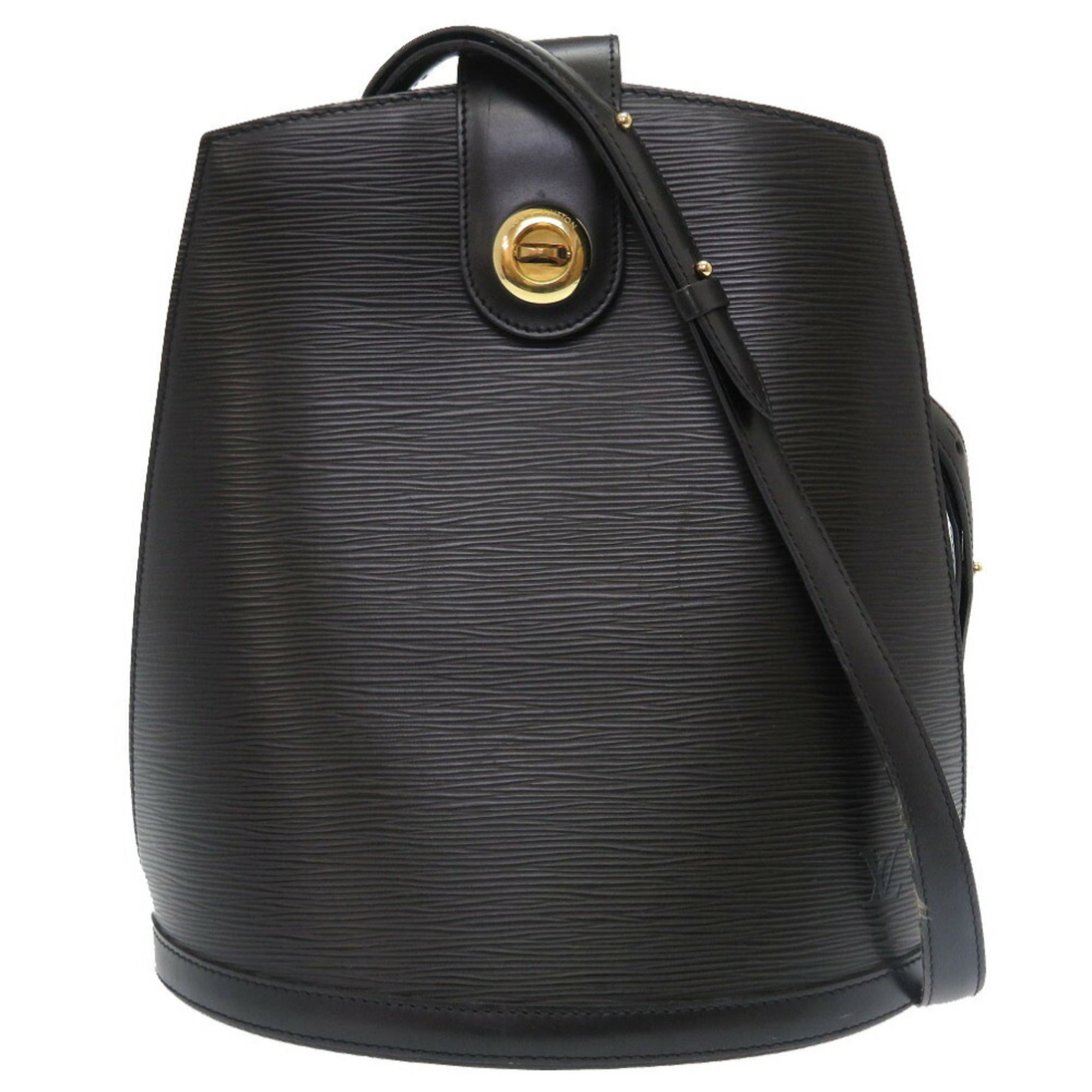Authenticated Used Louis Vuitton Epi Cluny Black M52252 Shoulder Bag Noir  LV 0121 LOUIS VUITTON 