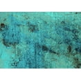 thumbnail image 1 of Ahgly Company Machine Washable Indoor Rectangle Oriental Turquoise Blue Industrial Area Rugs, 7' x 10', 1 of 4