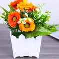 thumbnail image 4 of Coofit Artificial Potted Flower Decorative Realistic Creative Fake Flower Potted Plant, 4 of 7